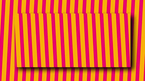 Patrón Raya Animación Sin Costuras Oro Rosa Caliente Dos Colores — Vídeos de Stock