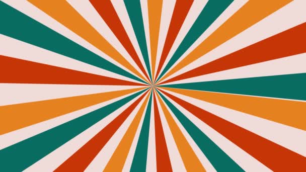 Nahtloses Muster Mit Animiertem Geometrischem Hintergrund Grün Rot Orange Gefärbte — Stockvideo
