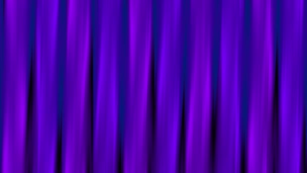 Fondo Abstracto Formas Animadas Luz Brillante Neón Rayas Púrpuras Animación — Vídeo de stock