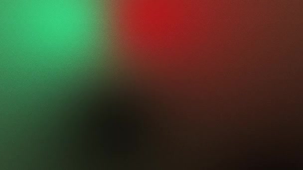 Mörk Gradient Abstrakt Animerad Bakgrund Med Grön Röd Och Svart — Stockvideo