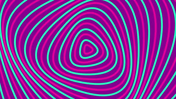 アニメーションされたマゼンタシアン三角形パターンの抽象的な紫色の背景 高品質のアニメーション 4Kについて — ストック動画