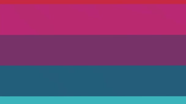 Bunte Abstrakte Schleife Hintergrund Regenbogenfarbengestaltung Linie Mit Verschiedenen Farben Animation — Stockvideo
