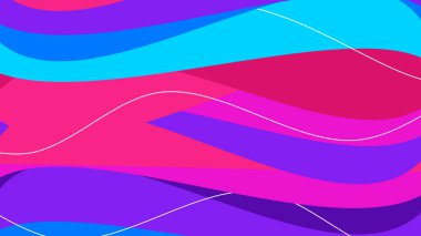 Asgari neon modayı takip eden soyut bir arka plan. Fütürist mor, morumsu açık mavi tasarım. Görüntü