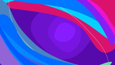 Asgari neon modayı takip eden soyut bir arka plan. Fütürist mor, morumsu pembe dizayn. Görüntü