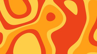 Parlak dinamik arkaplan, çarpık dalgalı resimli nesneler. Yüksek kalite çizim