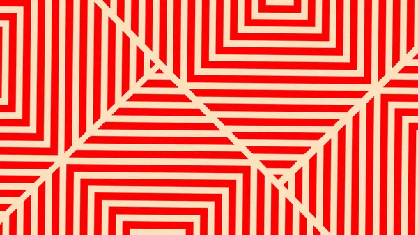 Line Distortion Ilusion Design Geometrické Červené Bílé Čtvercové Vzor Ilustrace — Stock fotografie
