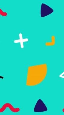 Kusursuz desenli animasyon arka planı. Üçgen artı şekilli animasyon. 