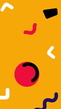 Kusursuz desenli animasyon arka planı. Çember ve çizgi şekilli canlandırma.