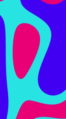 Çarpık dalgalı renk çizgileri olan parlak dinamik animasyon arkaplanı