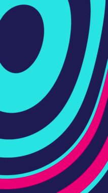 Çarpık dalgalı renk çizgileri olan parlak dinamik animasyon arkaplanı