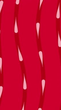 Soyut kırmızı animasyon arkaplanı. Tasarım için tarafsız zemin. Döngü duvar kağıtları için taban, afiş.