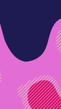 Çarpık dalgalı renk çizgileri olan parlak dinamik animasyon arkaplanı