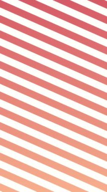 Pembe, pürüzsüz bir yüzey. Dalgalı kumaş. Kırmızı-beyaz çizgiler. 3B canlandırma döngüsü.