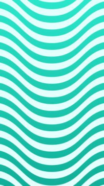 Eksiksiz döngü üzerinde hareket eden çoklu parlak neon mavi dalgalı çizgilerin animasyonu