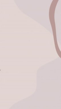 Canlandırılmış organik şekiller içeren sonbahar temaları. Soyut düşüş 