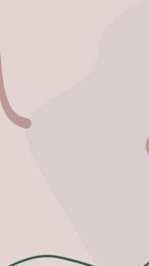 Canlandırılmış organik şekiller içeren sonbahar temaları. Soyut düşüş 