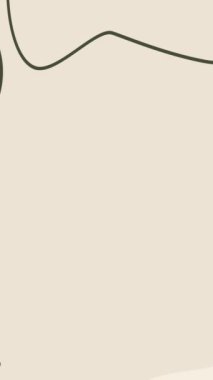 Soyut sanat animasyonu arka plan yeşil bej ve kahverengi renkler. Tuval üzerine çizim. 