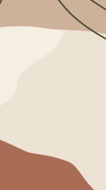 Soyut sanat animasyonu arka plan yeşil bej ve kahverengi renkler. Tuval üzerine çizim. 