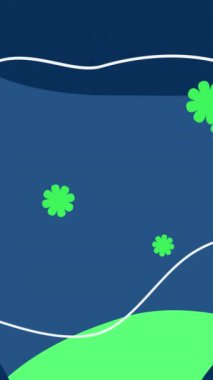 Lacivert şekilli soyut yeşil arkaplan. Çoklu renkli canlandırma arkaplanı. 