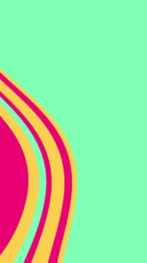 Çarpık dalgalı renk çizgileri olan parlak dinamik animasyon arkaplanı