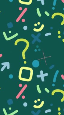 Şablon tasarımı soyut modern renkli geometrik şekiller, retro 80 'lerin tasarım modeli arka plan