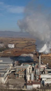 Fabrika, Fabrika Binası Ovada, Hava Görüntülü Drone