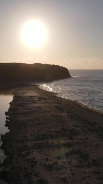 Sunset In Lagoon, afternoon sun setting over the beach, sunset view in the lagoon, popular beaches for summer vacation
