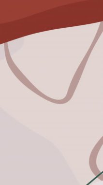 Canlandırılmış organik şekiller içeren sonbahar temaları. Soyut düşüş 