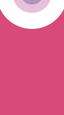 Asgari soyut döngü arka planı. Pembe ve mor renkli el çizimi. Yüksek kaliteli canlandırma.