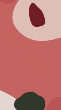 Soyut turuncu yeşil karalama animasyonlu arka plan. Renkli canlandırma şekilleri. 