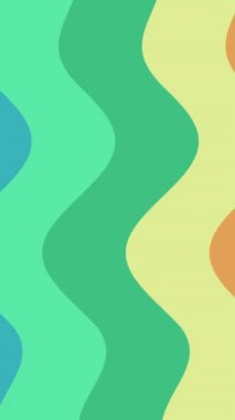 Renkli soyut döngü arka planı. Gökkuşağı renk tasarımı. Farklı renklerde çizgi. 4k animasyon.