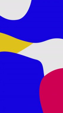 Minimum geometrik desenli animasyon arka planı. Modern evrensel çok renkli soyut arkaplan.