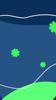 Lacivert şekilli soyut yeşil arkaplan. Çoklu renkli canlandırma arkaplanı. 