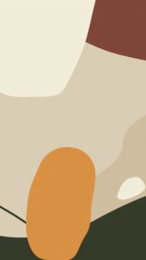 Pastel el çizilmiş arka planlar. Pastel kahverengi renkli animasyon şekilleri.