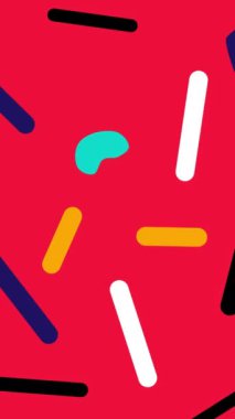 Kusursuz desenli animasyon arka planı. Üçgen ve çizgi şekilli animasyon