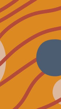 El çizimi, kusursuz animasyon arka plan. Modern moda çizimler. Turuncu bej renkler. 