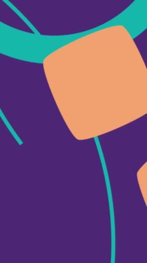 Geometrik Modern soyut arkaplan. Turuncu mavi renkler farklı şekiller. 