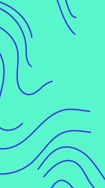 Desensiz desensiz animasyon lacivert ve turkuaz iki renkli 3D animasyon tasarımı. 