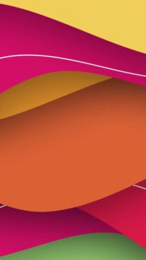 Renkli soyut animasyon arka plan, modern illüstrasyon. Çok renkli animasyon.