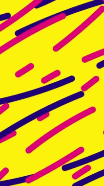 Neon rengi animasyon çizgisi arka planı, kıvrılmış sıvı pembe renk tasarımı. 