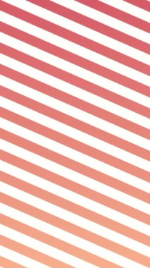 Pembe, pürüzsüz bir yüzey. Dalgalı kumaş. Kırmızı-beyaz çizgiler. 3B canlandırma döngüsü.