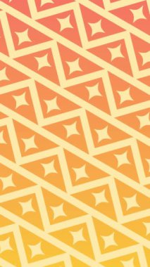 Gradyan turuncu geometrik arkaplan, 3d çizgili minimal animasyon, turuncu sarı ekran arkaplan