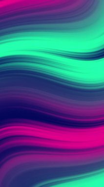 Neon dalgalı çizgi döngüsü arka planı. Pembe lacivert cyan renkli çizgi. 