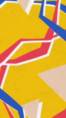 Düzensiz olarak dağılmış geometrik elementlerden oluşan soyut bileşim. 