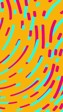 Neon rengi animasyon çizgi arkaplanı, kıvrılmış sıvı turkuaz ve pembe renk tasarımı. 