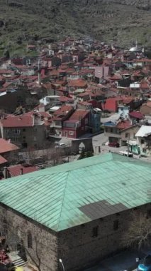 Havadan İHA, İslami Müslüman Osmanlı Camii 'ni Anadolu Tarihi Binası' nı hedef aldı. Afyon Şehri Türkiye