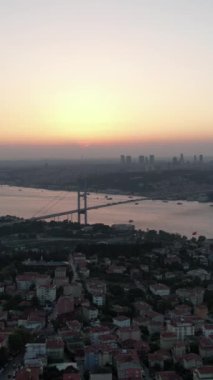 İstanbul Boğazı Camlica, Boğaz Havadan Görünümü. Yüksek kaliteli görüntüler