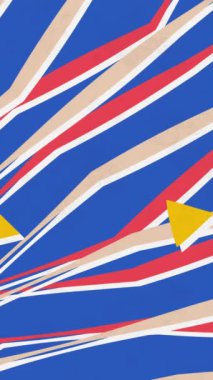 Düzensiz olarak dağılmış geometrik elementlerden oluşan soyut bileşim. 