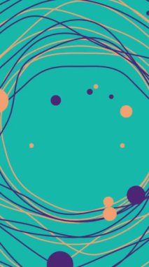 Geometrik Modern soyut arkaplan. Turuncu mavi renkler farklı şekiller.