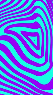 Canlandırılmış mor üçgen desenli soyut cyan arkaplan. 